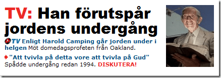 jordens underg&aring;ng