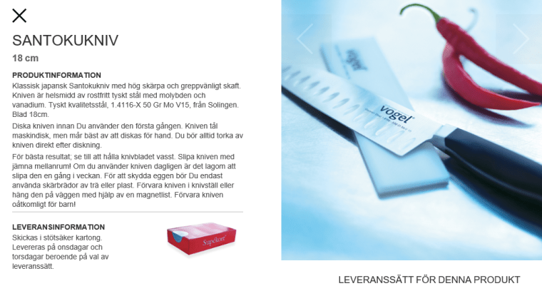 santokukniv
